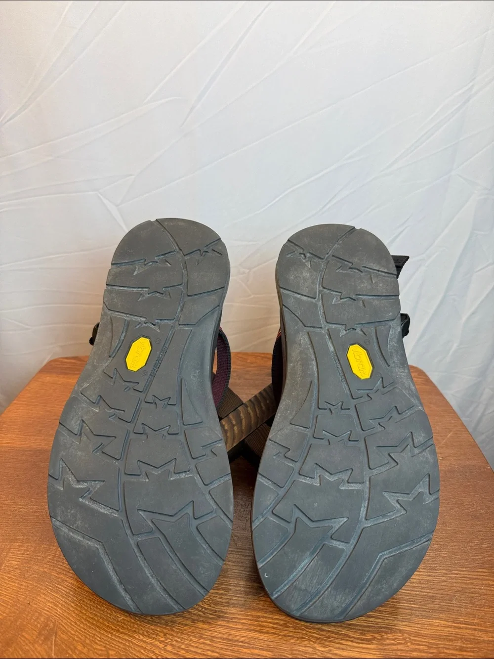 Chaco Men’s Black Original Sole Sandals with Multicolor Straps